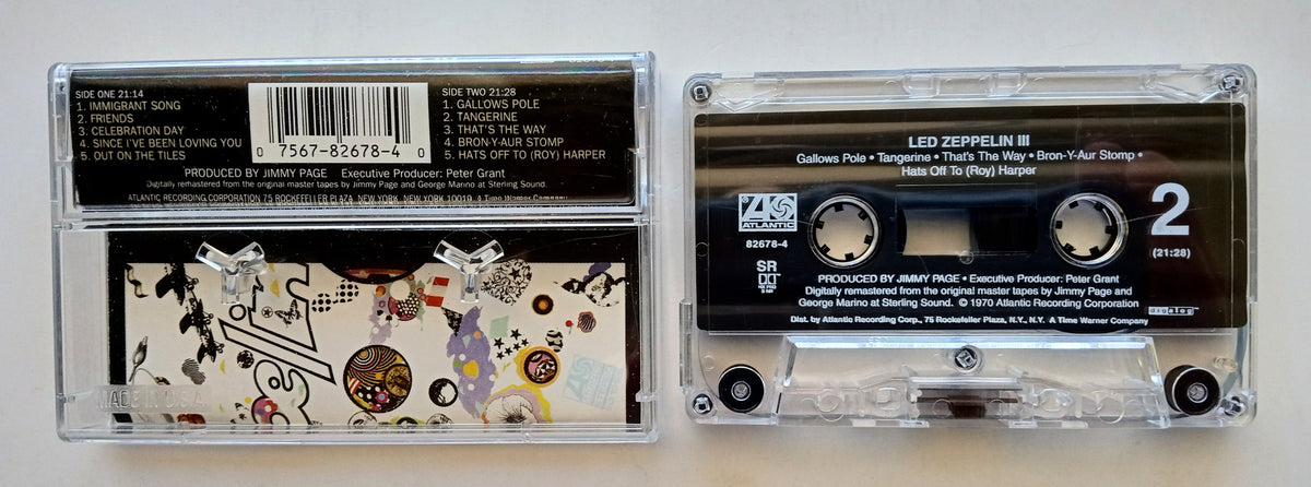 LED ZEPPELIN (Jimmy Page) - III - Cassette Tape (1970/1994) [Digalog