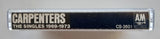 CARPENTERS (Karen & Richard) - "The Singles: 1969-1973" - <b style="color: red;">Audiophile</b> Chrome Cassette Tape (1973/1992) - Mint