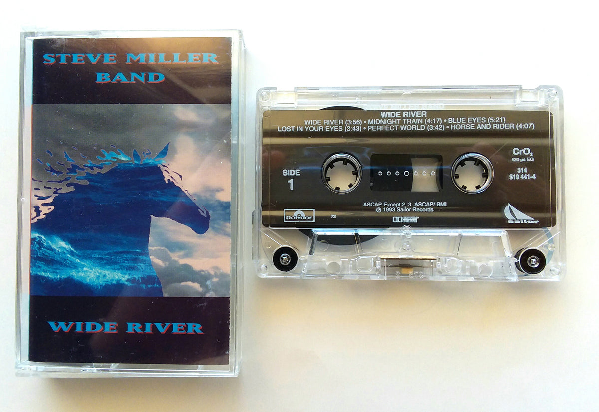 THE STEVE MILLER BAND "Wide River" Audiophile Chrome Cassette Tape