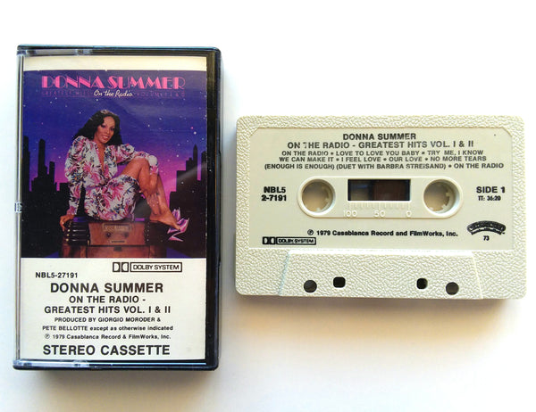 DONNA SUMMER - "On The Radio: Greatest Hits Vol. 1 & 2" [Double-Play Cassette Tape] (1979) - Mint