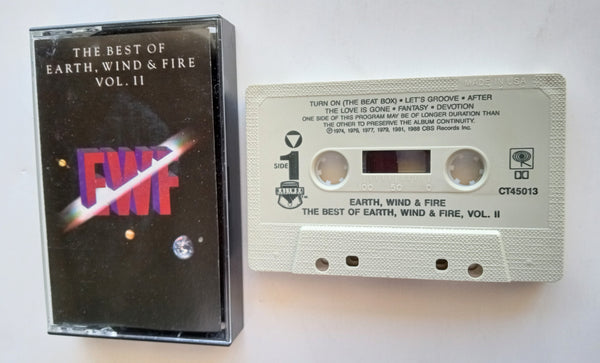 EARTH, WIND & FIRE (Maurice White) - "The Best Of Vol. II" (w/"Let's Groove") - Cassette Tape (1988) - Mint