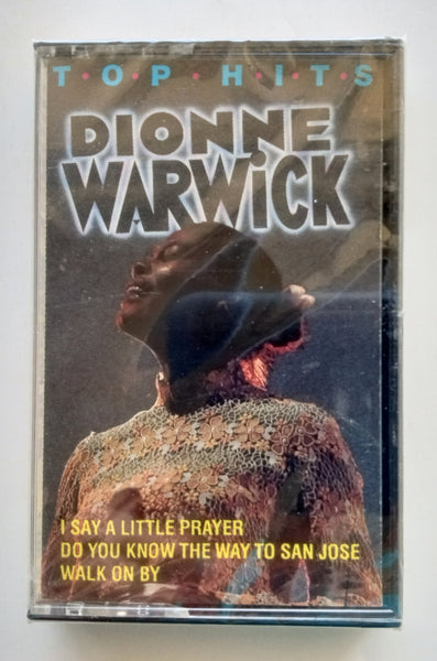 DIONNE WARWICK - "Top Hits" - Cassette Tape  (1990) - <b style="color: purple;">SEALED</b>
