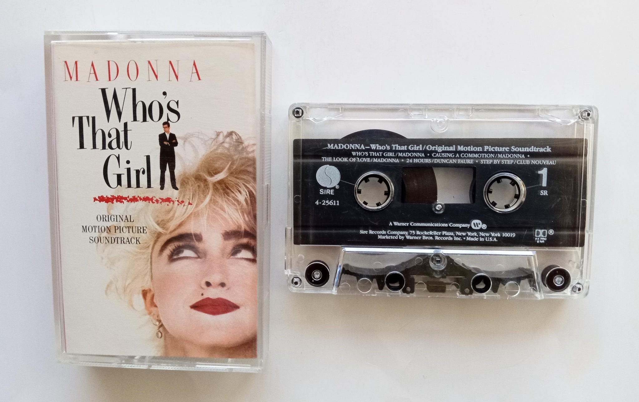 Kaset Madonna Who's who is that girl soundtrack albüm. 1987 dönem Kağıt Baskı Kaset Madonna Who's who is that girl soundtrack albüm. 1987 dönem Kağıt Baskı