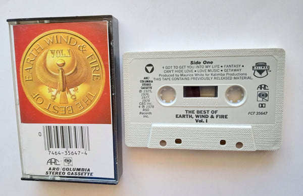 EARTH, WIND & FIRE (Maurice White) - "The Best Of Vol. 1" (w/"September") - Cassette Tape  (1978) [Digitally Remastered] - Mint