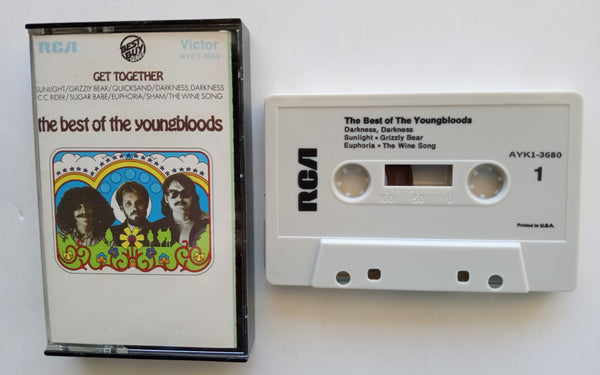 THE YOUNGBLOODS (Jesse Colin Young) - "The Best Of" (w/"Get Together") - Cassette Tape  (1970/1990) - Mint