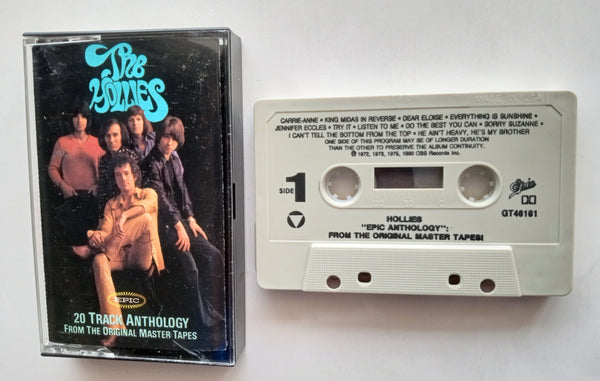 THE HOLLIES (Allan Clarke) - "Epic Anthology": From The Original Master Tapes! - [Double-Play Cassette Tape]  (1990) [Digitally Remastered] - Mint