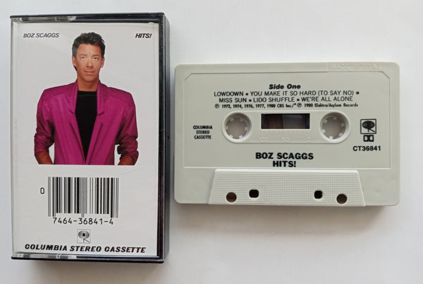 BOZ SCAGGS - "Hits" - Cassette Tape  (1980) - Mint