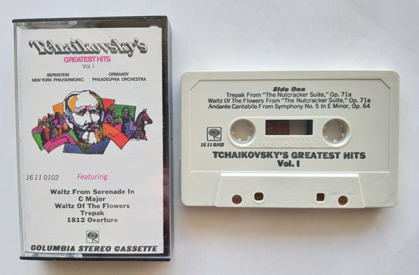 TCHAIKOVSKY  - "Tchaikovsky's Greatest Hits  Vol. 1" (Various) - Cassette Tape (1969/1971) [1st Edition!] - Mint