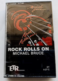 MICHAEL BRUCE (Alice Cooper Original Guitarist!) - "Rock Rolls On" - Cassette Tape (1983) [RARE & HTF!] - <b style="color: purple;">SEALED</b>