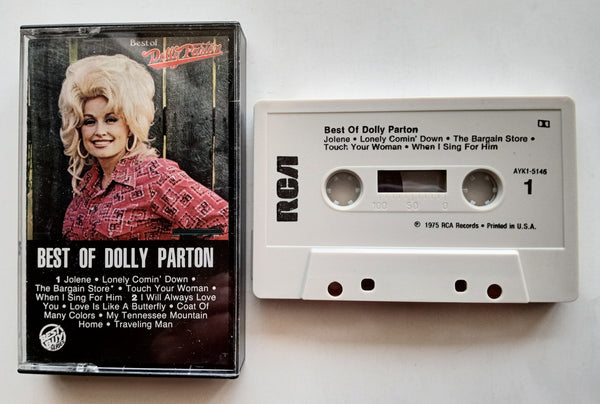 DOLLY PARTON - "Best Of" (w/"Jolene") - Cassette Tape  (1975/1984) - Mint