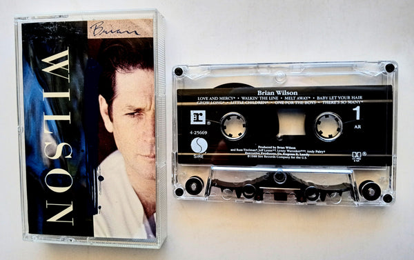 BRIAN WILSON (The Beach Boys) - "Brian Wilson" - Cassette Tape  (1988) [Shape® Mark 10 Clear Shell] - Mint