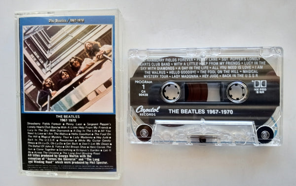 THE BEATLES (John Lennon, Paul McCartney, George Harrison, Ringo Starr) - "1967-1970" - [Double-Play Cassette Tape] (1973/1992) [Digitally Remastered] [HX Pro] - Mint