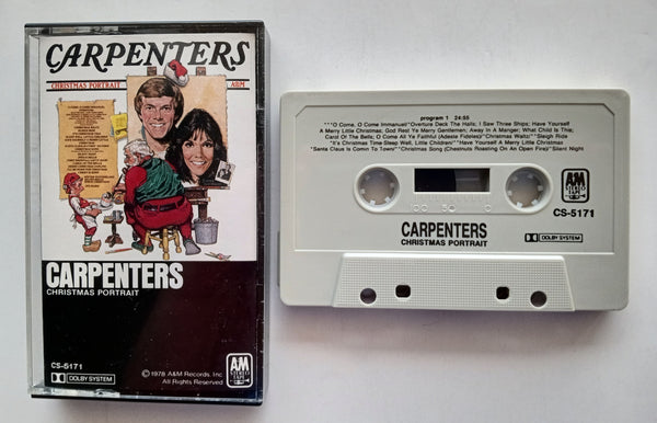 CARPENTERS (Karen & Richard) - "Christmas Portrait" - Cassette Tape (1978/1992) (Digitally Remastered) - Mint