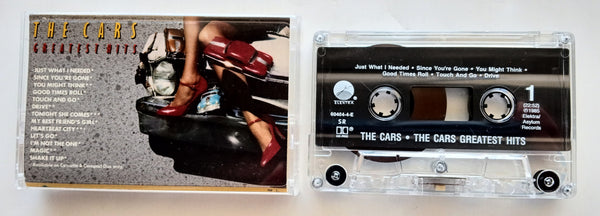 THE CARS (Ric Ocasek, Benjamin Orr) - "Greatest Hits" (w/"Tonight She Comes") - Cassette Tape (1985) [HX-Pro] - Mint