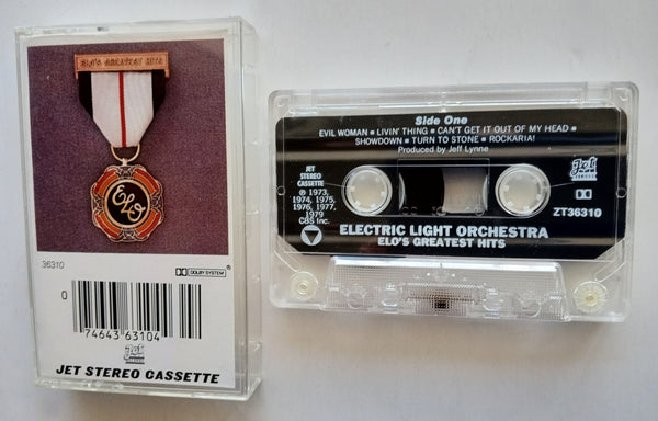 ELECTRIC LIGHT ORCHESTRA (Jeff Lynne) - "ELO's Greatest Hits" (w/"Sweet Talkin' Woman") - Cassette Tape (1979/1994) [Digitally Remastered] - Mint
