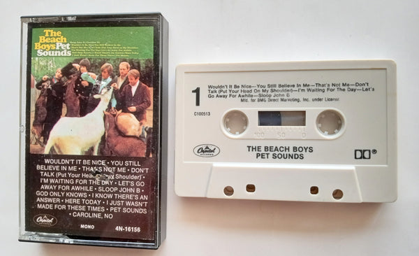 THE BEACH BOYS (Brian Wilson) - "Pet Sounds" - Cassette Tape  (1966/1980) [Mono REissue] [RCV] [HTF!] - G/Mint (*Inlay Holes!*)