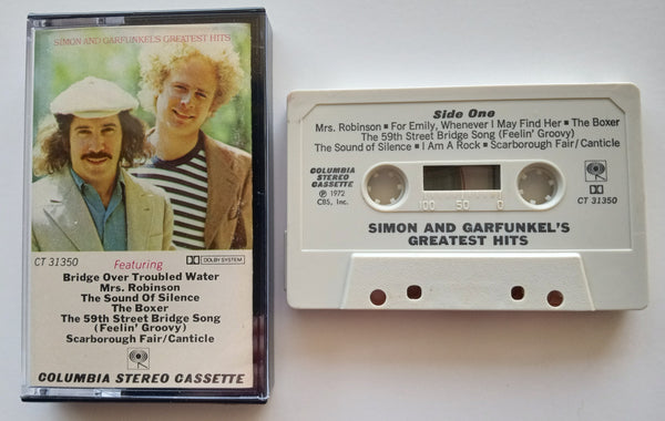 SIMON AND GARFUNKEL - "Greatest Hits" - Cassette Tape  (1972) [Original 1st CT- Issue!] [HTF!] - Mint