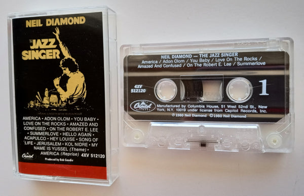 NEIL DIAMOND - "The Jazz Singer" - Cassette Tape  (1980/1994) [Digitally Remastered] [RCV] - Mint
