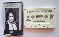 NEIL DIAMOND - "His 12 Greatest Hits" - Cassette Tape (1974/1985) - Mint