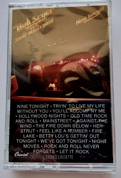 BOB SEGER & THE SILVER BULLET BAND - "Nine Tonight" - [Double-Play Cassette Tape] (1981/1994) [Digitally Remastered] - <b style="color: purple;">SEALED</b>