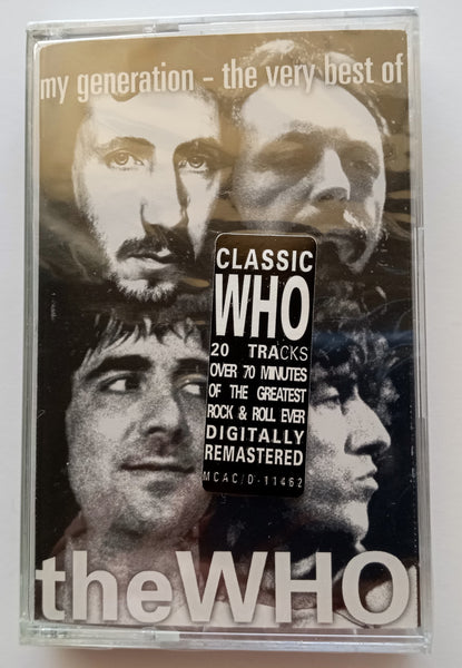 THE WHO (Pete Townsend, Roger Daltrey) - "My Generation: The Very Best Of The Who" -  [Double-Play Cassette Tape] (1996) [Digitally Remastered] [HQ™ - High Quality] [HX-Pro] ["Call-Out" Sticker!] - <b style="color: purple;">SEALED</b>