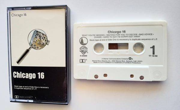 CHICAGO (Robert Lamm, Peter Cetera) - "16" - Cassette Tape (1982/1990) [Digalog®] [Digitally Mastered] - Mint