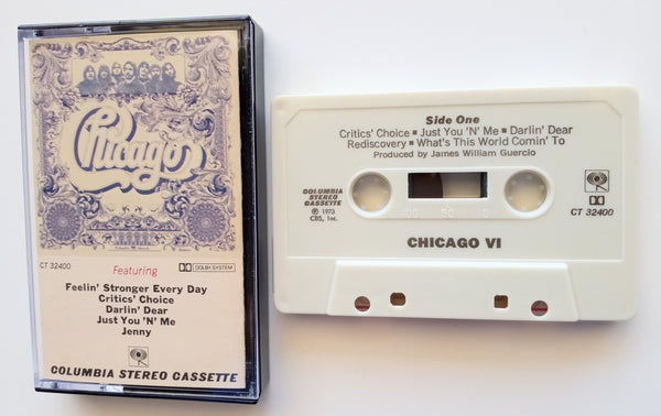 CHICAGO (Robert Lamm, Peter Cetera) - "VI" (w/"Just You 'N' Me") - Cassette Tape (1973) [Original 1st CT- Issue!) - Mint