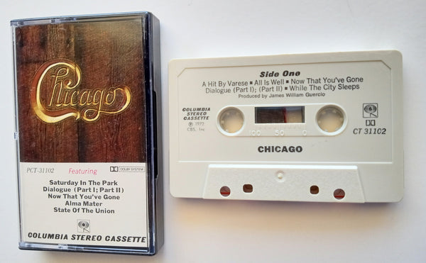 CHICAGO (Robert Lamm, Peter Cetera) - "V" (w/"Saturday In The Park") - Cassette Tape (1972/1984) - Mint