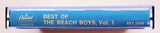 THE BEACH BOYS (Brian Wilson) - "Best Of The Beach Boys, Vol. 1" [Full 12 Songs & Orig. Number!] - Cassette Tape - (1967/1977) - Mint