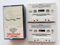 CHICAGO - "At Carnrgie Hall" (The Complete Works) [2-Double-Play Cassette Tapes = to 4 Albums!] (1971) [Rare & HTF!] - Mint