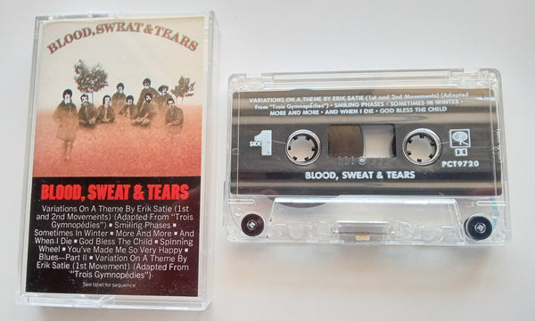 BLOOD, SWEAT & TEARS (David Clayton-Thomas) - "Blood, Sweat & Tears" (w/"Spinning Wheel") - Cassette Tape (1968/1992) [Digitally Remastered] - Mint