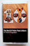 PETER, PAUL & MARY - "10 Years Together" (Best) - Cassette Tape (1970/1996) [Digalog®] [Digitally Mastered] - <b style="color: purple;">SEALED</b>