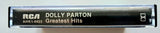 DOLLY PARTON - "Greatest Hits" (w/"Hard Candy Christmas") - Cassette Tape (1982) [1st Version with all 12 Songs!] - Mint