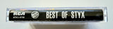 STYX (Dennis DeYoung) - "Best Of Styx" (w/"Lady") - Cassette Tape (1977/1992) [2nd Cover Photo!] [Early RCA Best Of] [Digitally Remastered] [HTF!] - New