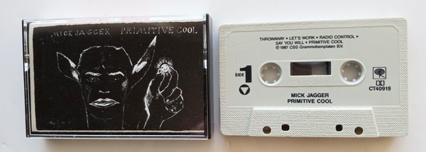 MICK JAGGER (The Rolling Stones) - "Primitive Cool" - Cassette Tape (1987) - Mint
