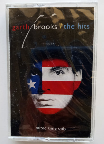 GARTH BROOKS - "The Hits" (Limited Time Only Edition!) - [Double-Play Cassette Tape] (1994) - <b style="color: purple;">SEALED</b>